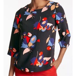 Boden Alda Posey Print Floral Top